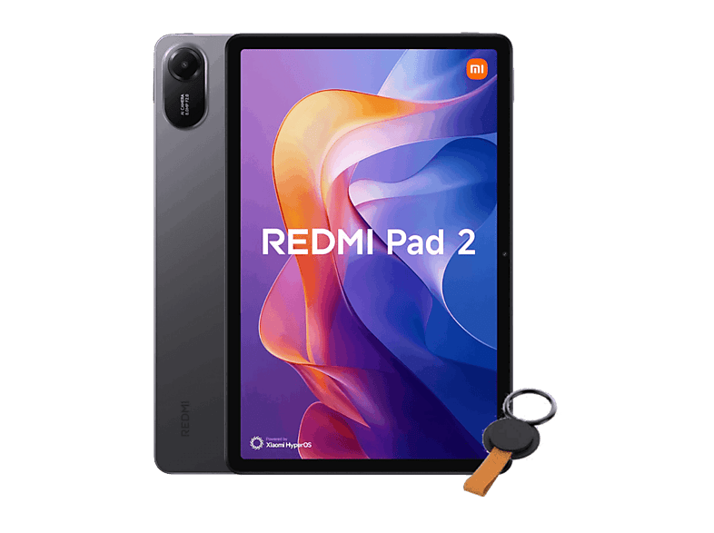 Tablet - Xiaomi Redmi Pad 2 + Ring Holder, 11 " 2.4K, 4 GB RAM, 256 GB, Dolby Atmos,MediaTek Helio G100 Ultra, Graphite gray, Incluye Ring Holder
