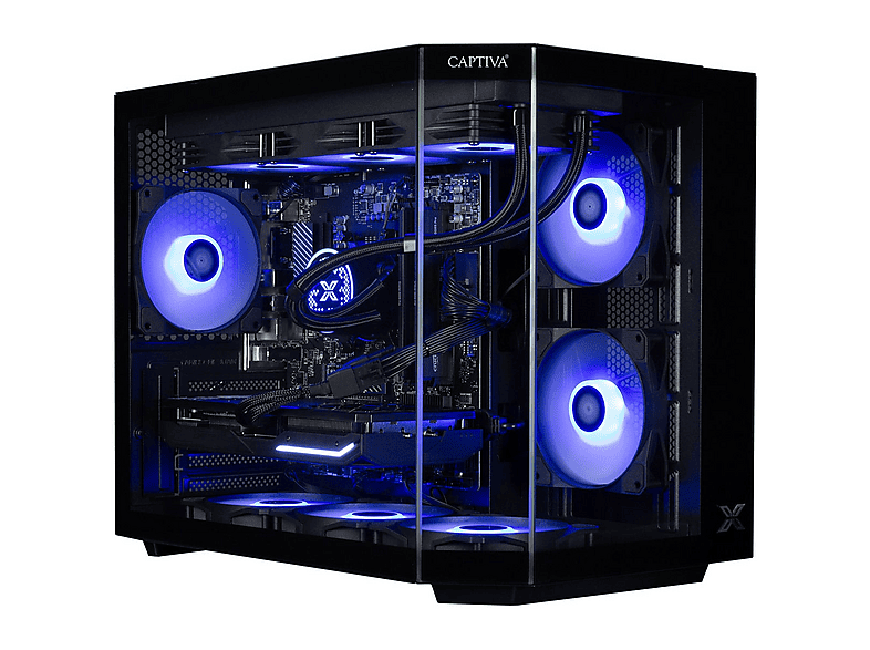 PC Gaming - CAPTIVA PC Highend Gaming I89-799 (i7-14700F/RTX5070 Ti 16GB GDDR7/SSD 2TB/32GB/WLAN/Windows 11 Home 64-bit), Intel Core i7 14700F, 20 Núcleos, 32 GB RAM, 2 TB SSD, GeForce RTX™ 5070 Ti, Windows 11 Home, Negro — foto 1