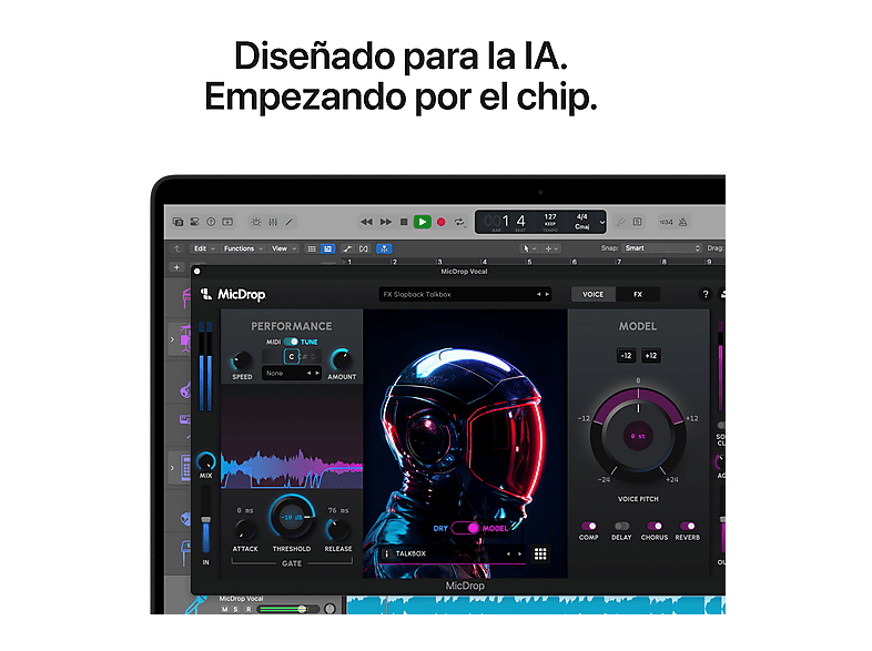 Apple MacBook Pro (2026) 14.2" Liquid Retina XDR, Chip M5 Max Apple, CPU 18 núcleos, GPU 32 núcleos, 36GB RAM, 2TB SSD, Negro espacial, Sin cargador — foto 4