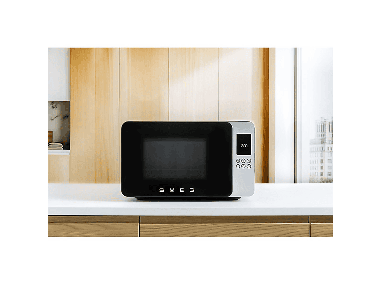 Microondas con grill - SMEG MOC01BLMEU, 1450 W, 29 l, Negro mate — foto 9