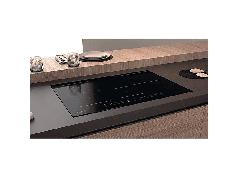 Placa de inducción - HOTPOINT 869991583100, 4 zona(s) zonas, 770 mm, Black — foto 3