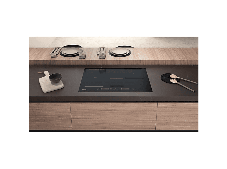 Placa de inducción - HOTPOINT 869991583100, 4 zona(s) zonas, 770 mm, Black — foto 7