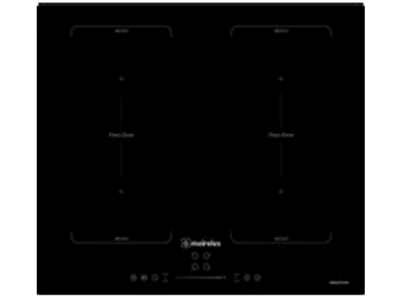 Placa de inducción - MEIRELES FREE COOK, 2 zonas, 590 mm, Negro — foto 1