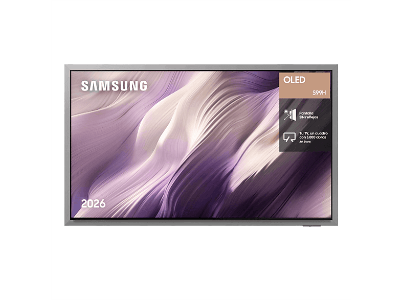 TV OLED 65" - Samsung TQ65S99HATXXC, OLED 4K, NQ4 AI Gen3 Processor, Smart TV, Tecnología Sin Reflejos, Full AI, Negro