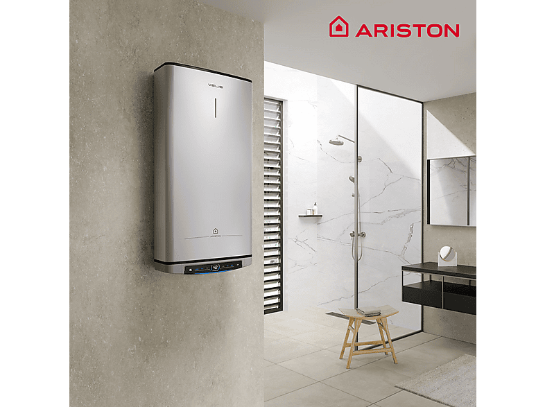 Termo Eléctrico  - VELIS TECH DRY WIFI 100 ES EU + INSTAFIX ARISTON, 100 l, Gris — foto 7
