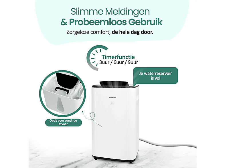 Deshumidificador - EMERIO DH-129238, 6 l, 60 m², Blanco — foto 4