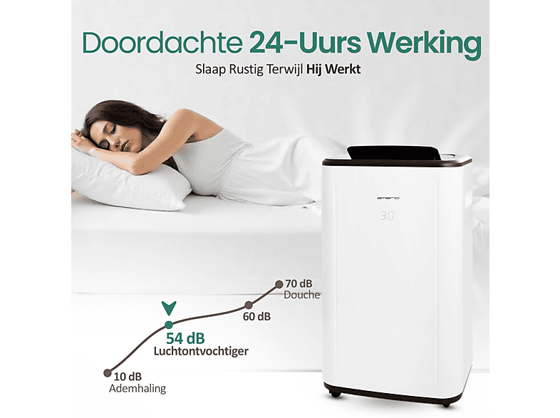 Deshumidificador - EMERIO DH-129238, 6 l, 60 m², Blanco — foto 6