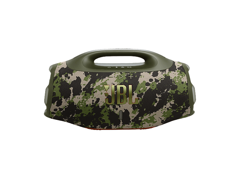 Altavoz inalámbrico - JBL Boombox 4, 210 W, AI Sound Boost, Bluetooth, 28 h Autonomía, Resistencia agua IP68, Camuflaje