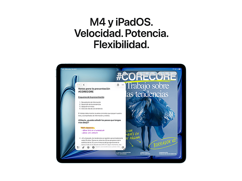 Apple iPad Air (2026), 256 GB, Gris Espacial, 11" Liquid Retina, WIFI, Chip M4, 9 GPU — foto 5