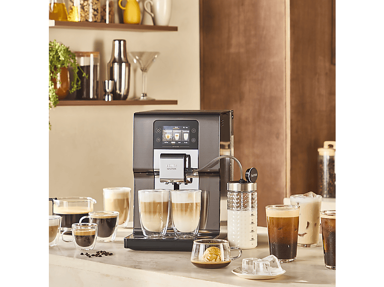 Cafetera superautomática - Krups Intuition Experience Hot&Cold, Pantalla táctil , 36 Recetas, Jarra de leche, Titanio, 15 bar, 2 tazas, Negro — foto 5