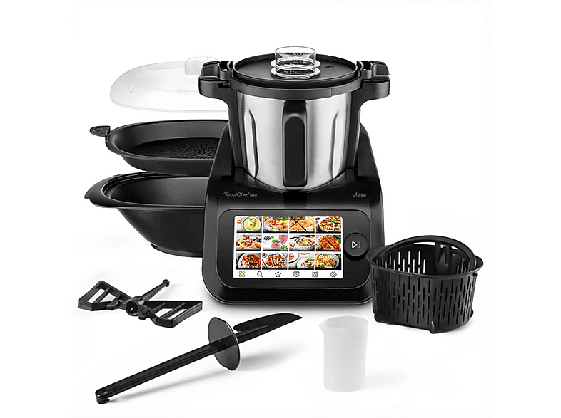Robot de cocina - UFESA RK6, 1200 W, Blanco y Negro