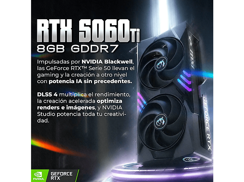 PC Gaming - PC RACING Ascent, Intel Core™ i9 12900KF, 32 GB RAM, 1 TB SSD, GeForce RTX™ 5060 Ti, Windows 11 Pro, Blanco — foto 4