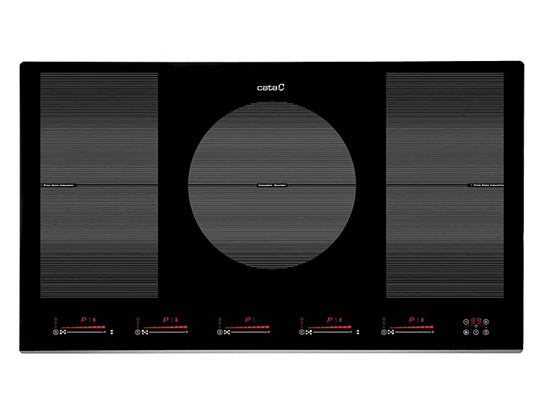 Placa de inducción - CATA 08024402, 5 zonas, 900 mm, Negro. — foto 1