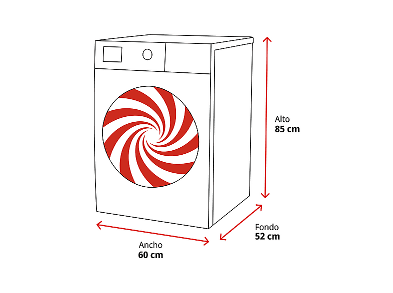Secadora bomba de calor -  LG RH80V9AV4N, 8 kg, 14 programas, Dual Inverter Compressor™, Eco Hybrid™, Display Gran LED, Blanco — foto 2
