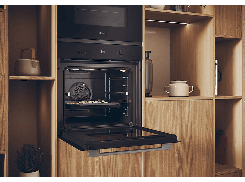 Horno - Haier ID Series 2 H6 ID2P3T1HTX, Multifunción, Limpieza por agua, 78 l, Cavidad XXL, 9 funciones, 60 cm, Negro — foto 5