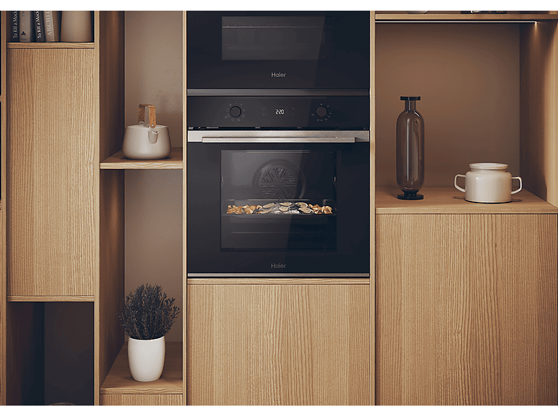 Horno - Haier ID Series 2 H6 ID2P3T1HTX, Multifunción, Limpieza por agua, 78 l, Cavidad XXL, 9 funciones, 60 cm, Negro — foto 9