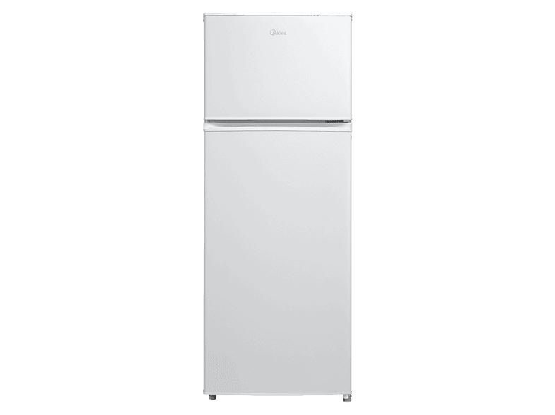 Frigorífico dos puertas - Midea MDRT294FGE01, Cíclico, 143 cm Alto, 204 l, Control Mecánico, DC Inverter, Blanco