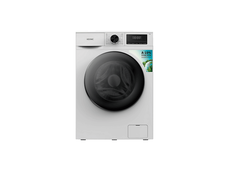Lavadora carga frontal - KOENIC KWM 8113, 8kg, 1400 rpm, 16 Programas, Inverter, Blanco — foto 4