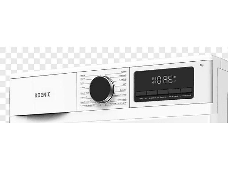 Lavadora carga frontal - KOENIC KWM 8113, 8kg, 1400 rpm, 16 Programas, Inverter, Blanco — foto 9