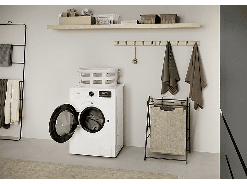 Lavadora carga frontal - KOENIC KWM 8113, 8kg, 1400 rpm, 16 Programas, Inverter, Blanco — foto 10