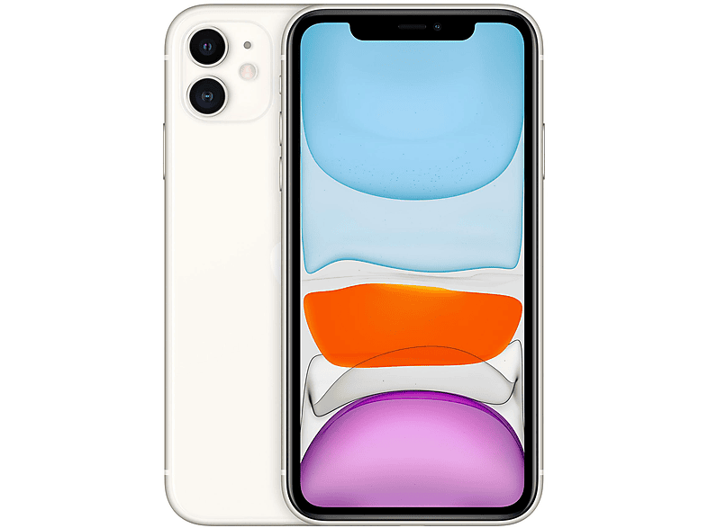 APPLE iPhone 11, White, Móvil iOS, 64 GB, 4 GB RAM, 6,1 " Liquid Retina HD display 6.1-inch (diagonal) all-screen LCD Multi-Touch display with IPS technology, A13 Bionic chip, 3,310 mAh