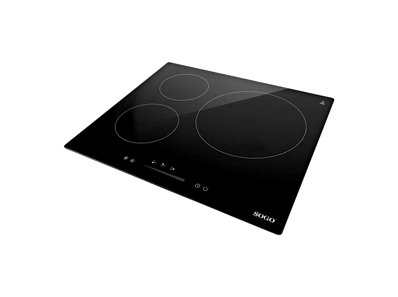 Placa de inducción - SOGO BIH-SS-24005, 3 zonas, 590 mm, Negro — foto 3