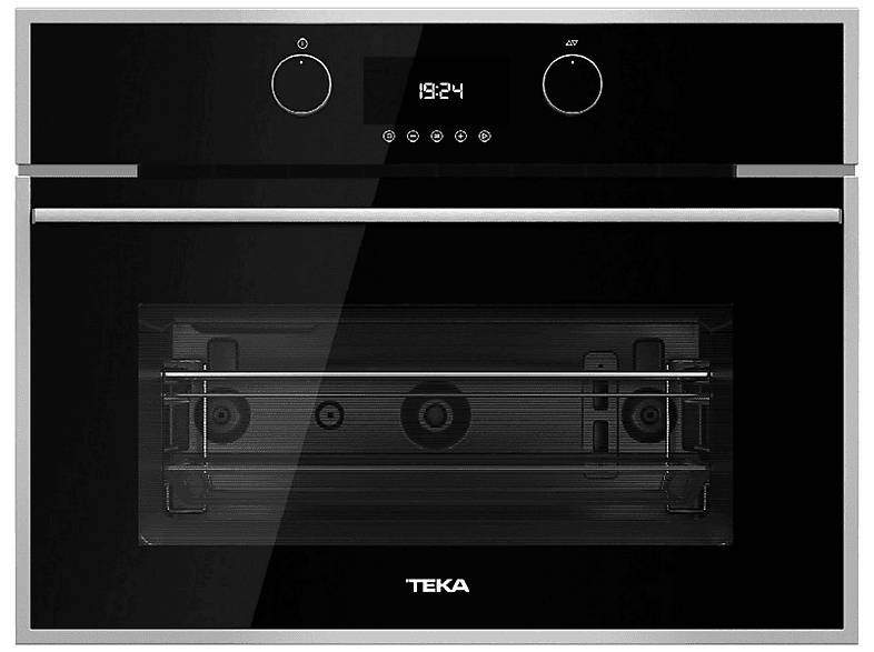 Microondas - TEKA 40584400 MLC 844 INOX CRISTAL, 3200 W, 5 potencia, 44 l, Negro