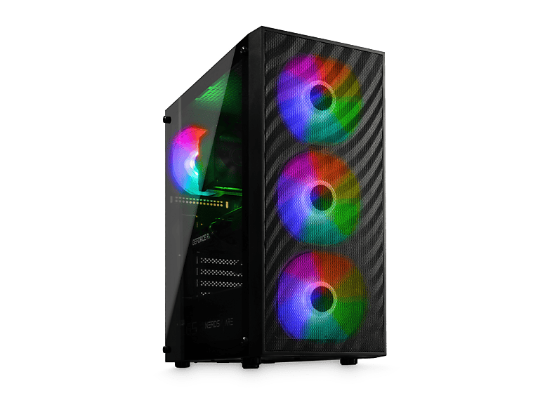 PC Gaming - CYBERNERDS | P7 | Pro Gaming |, AMD Ryzen 5 5500, 32 GB RAM, 1000 GB SSD, Radeon™ RX 7600, Windows 11, Negro — foto 2
