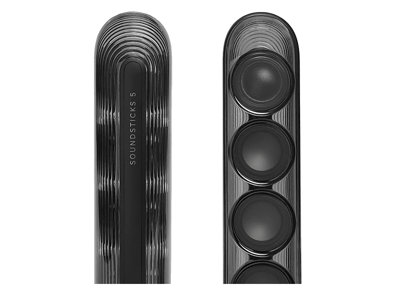 Altavoz bluetooth - Harman Kardon SoundSticks 5, 190W RMS, Bluetooth, Conectividad HDMI ARC, Negro — foto 9