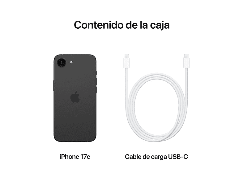 Apple iPhone 17e, Negro, 256 GB, 5G, 6.1" OLED Super Retina XDR, Chip A19, iOS — foto 7