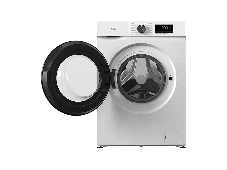 Lavadora carga frontal - VOK EVW-8BAWL2412, Motor Inverter, 8 kg, 1200 rpm, 14 programas, Blanco — foto 4