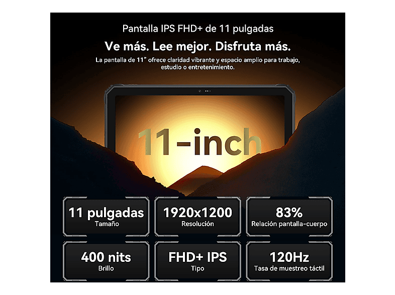 OSCAL SPIDER 10 Con Teclado (QWERTY), 256 GB, Negro, 11 " Full-HD+, 8 GB RAM, MediaTek Helio G81 (Octa core), Tableta Android — foto 7