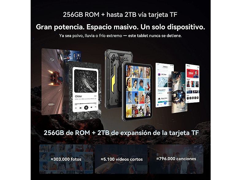 OSCAL SPIDER 10 Con Teclado (QWERTY), 256 GB, Negro, 11 " Full-HD+, 8 GB RAM, MediaTek Helio G81 (Octa core), Tableta Android — foto 9