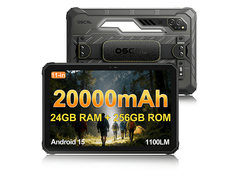 OSCAL SPIDER 10, 256 GB, Negro, 11 " Full-HD+, 8 GB RAM, MediaTek Helio G81 (Octa core), Tableta Android