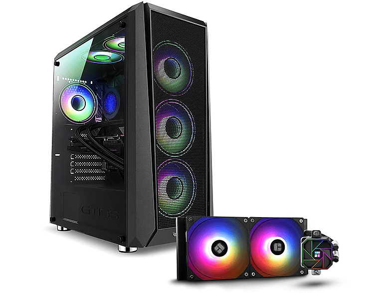 PC Gaming - PC RACING Daitona 8700f, AMD Ryzen 7 8700F, 32 GB RAM, 1 TB SSD, GeForce RTX™ 5060, Windows 11 Pro, negro