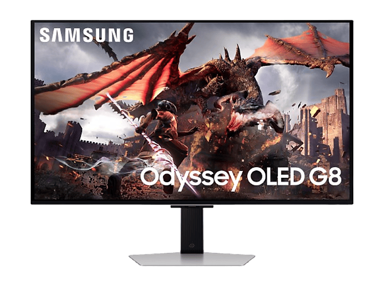 Monitor gaming - Samsung ODYSSEY OLED G8  LS32DG802SUXEN , 32", 0.03ms, 240Hz, WiFi, Bluetooth, USB 2, Altavoces integrados, Silver