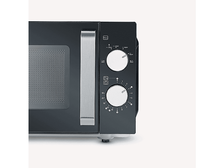 Microondas con base de vidrio - SEVERIN MW 7761, 800 W, 6 potencia, 20 l, Negro — foto 3