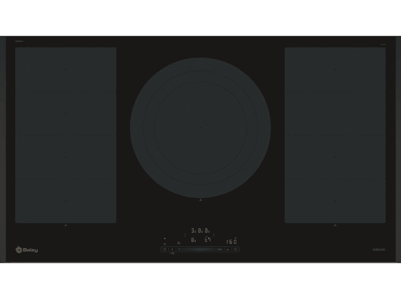 Placa de inducción - Balay 3EB999LH, 3 zona(s) zonas, 918 mm, Black