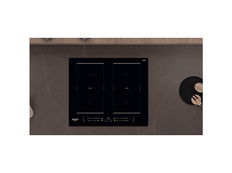 Placa de inducción - HOTPOINT HS 5160C NE, 4 zone(s) zonas, 590 mm, Negro — foto 4