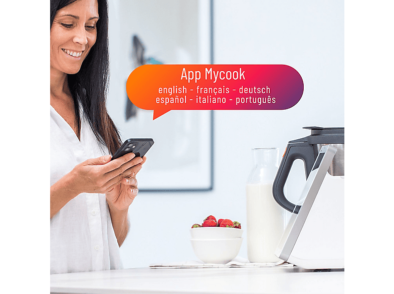 Robot de cocina - TAURUS MYCOOK NEXT, 2000 W, 2,5 l, Blanco — foto 6