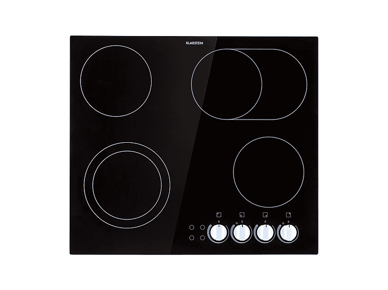 Placa de vitrocerámica - KLARSTEIN EasyCook, 4 zonas, 59 cm, Negro — foto 1
