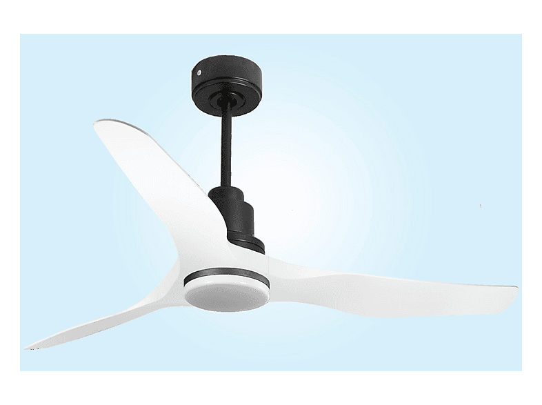 Ventilador de techo - PURLINE ThassosD127C04LED64623, 18 W, 6 velocidades, Negro — foto 5