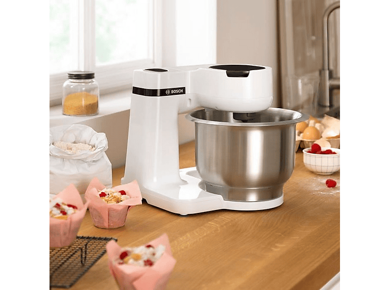 Robot amasador - BOSCH DPCD-BOS4242005252343, 700 W, 3,8 l, Blanco — foto 5