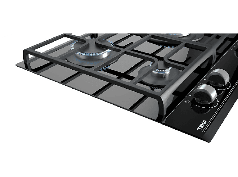 Placa de gas - Teka GZC 63310 XBB, 3 zonas, Gas butano, ExactFlame, 60 cm, Negro — foto 8