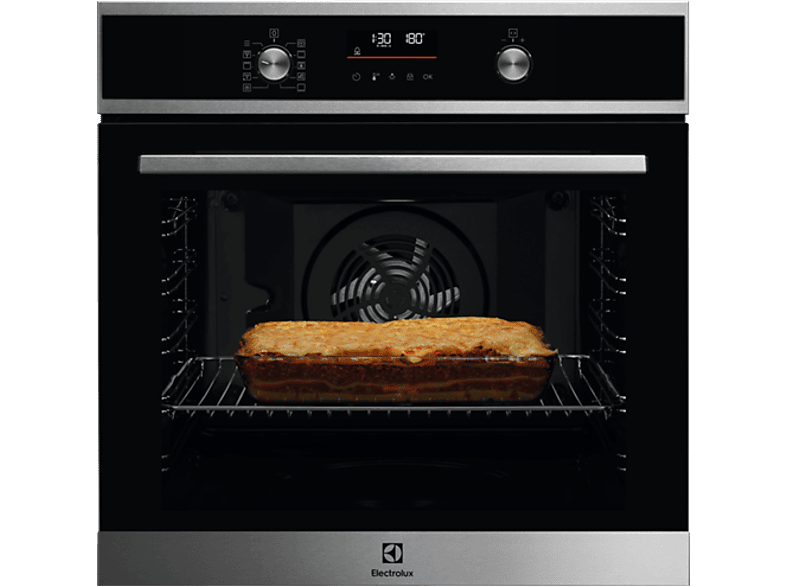 Horno - Electrolux EOF6P77X, Multifunción, Pirolítico, 72 l, Función Grill, 60 cm, Inox