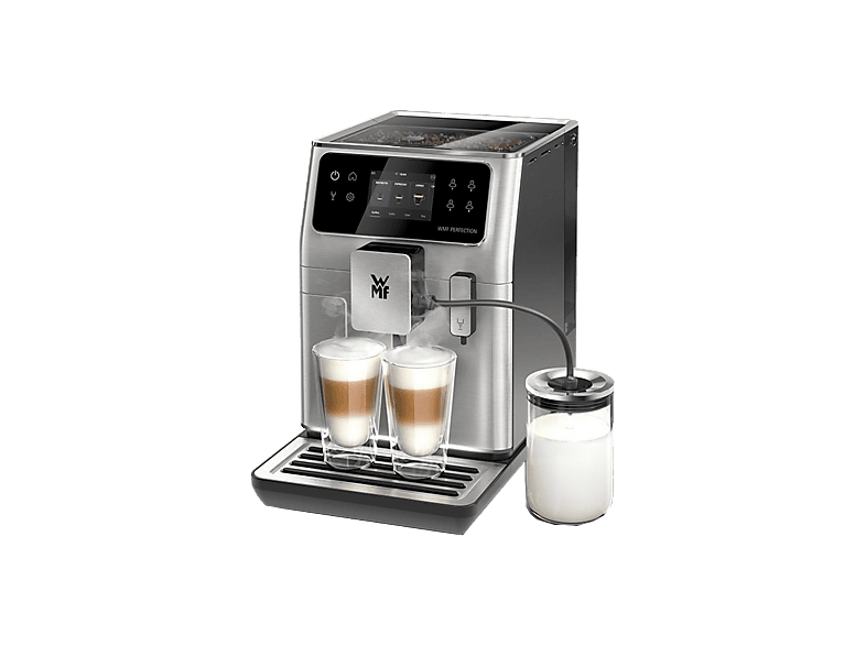 Cafetera superautomática - WMF Perfection 660, 15 bar, 1550 W, 2 Tazas, Pantalla Táctil de 3.5", Doble Thermoblock, Negro