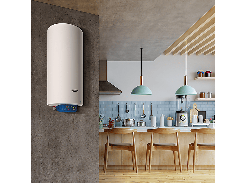 Termo Eléctrico  - FLECK BON 50 ARISTON, 50 l, Blanco — foto 3