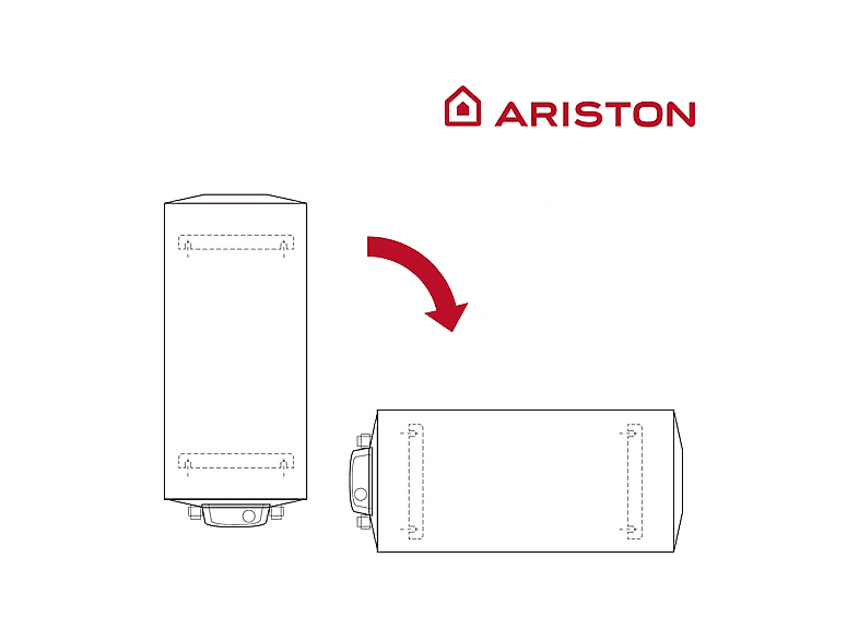 Termo Eléctrico  - FLECK BON 50 ARISTON, 50 l, Blanco — foto 5