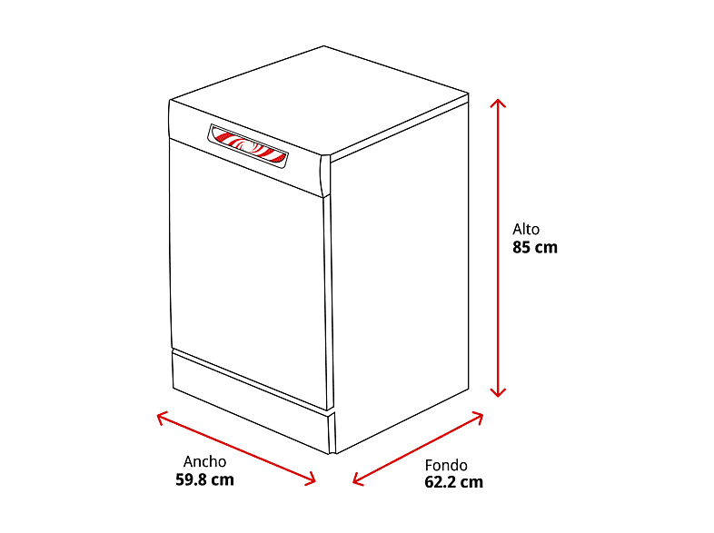 Lavavajillas - AEG FFB74927ZM, 14 servicios, 8 programas, 60 cm, Sistema AirDry, Inox — foto 2
