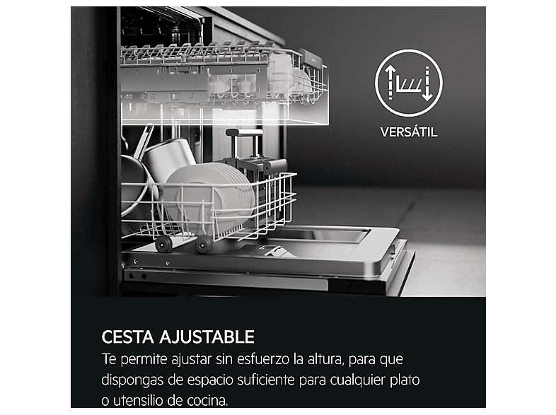 Lavavajillas - AEG FFB74927ZM, 14 servicios, 8 programas, 60 cm, Sistema AirDry, Inox — foto 6